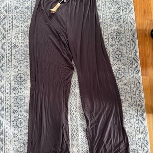 Skims Dark Brown Wide-Leg Pants